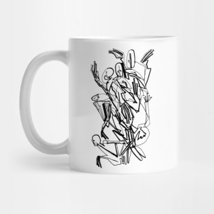 Abstract Bodies Drawing Improvisation #10 Mug